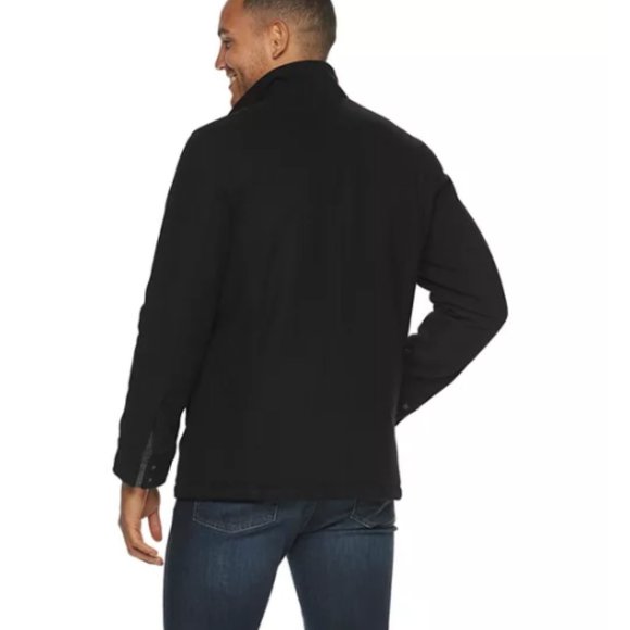 Men's Apt. 9 Stand-Up Collar 4-Pocket Wool-Blend Coat - Picture 2 of 2